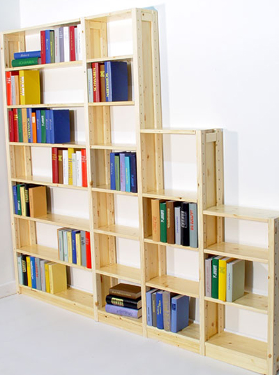 Solid Wood Bookcases Bookshelves For, Deep Shelf Bookcase Uk