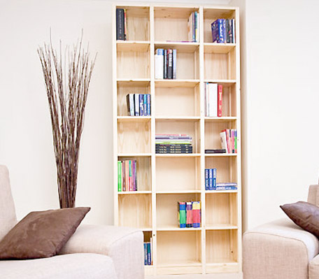 Bookshelf Office Shelving Pine Solid Wood Shelves 